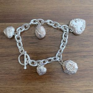 Locket charm bracelet